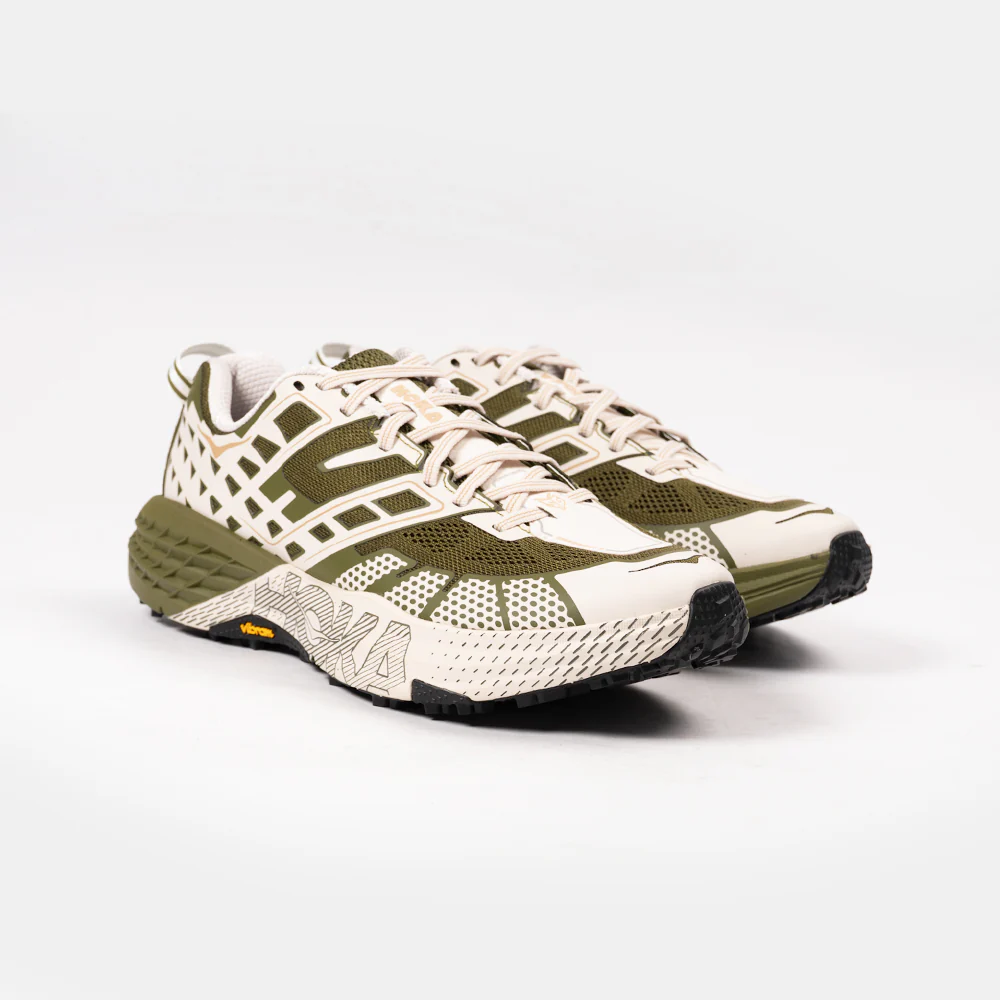 HOKA ONE ONE SPEEDGOAT 2 Slip Resistant And Breathable Support Low top Running Shoes Unisex Moss Green