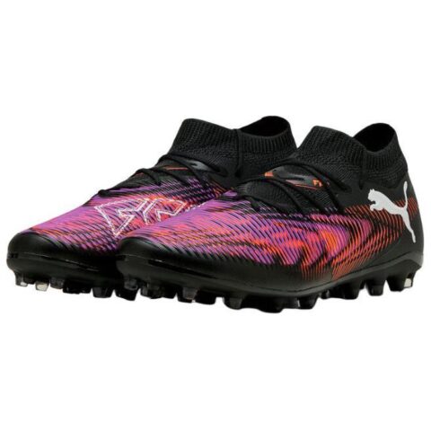 PUMA FUTURE 8 MATCH MG Multi Ground Fabric Soccer Shoes Unisex Black