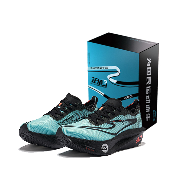 Erke Blue World 3.0 Cushioning Breathable Rebound Low top Marathon Racing Running Shoes Men’s Diving Blue Jet Black