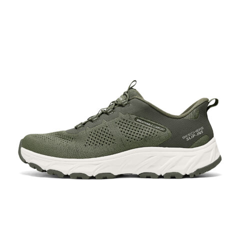 Skechers Hillcrest 2.0 Abrasion Resistant Low top Outdoor Shoes Men’s Olive Green