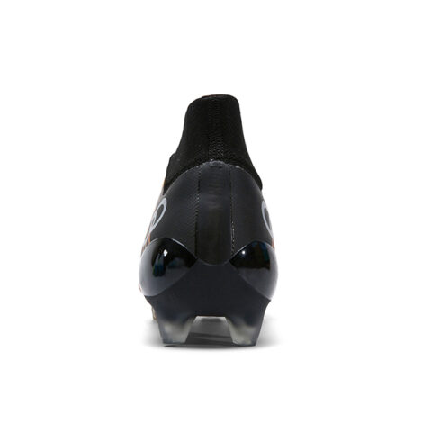 ATAY Slip Resistant Abrasion Resistant Slip Resistant Abrasion Resistant Soccer Shoes Unisex Black Gold
