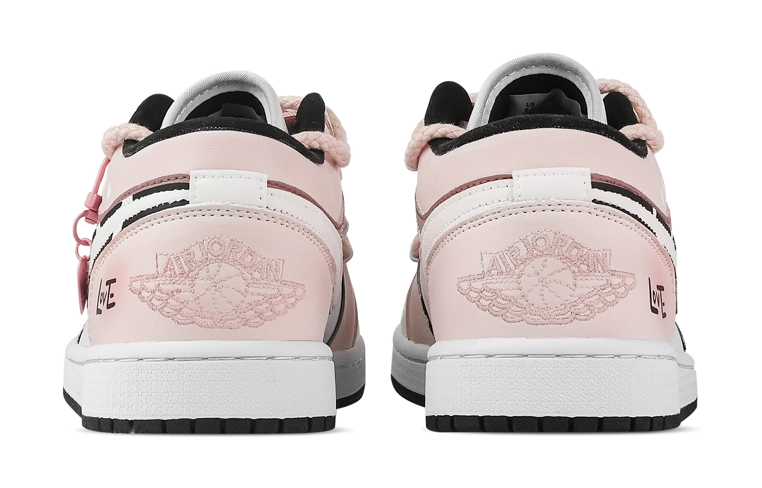 Jordan Air Jordan 1 Sweetheart Love Low top Vintage Basketball Shoes Unisex Pink
