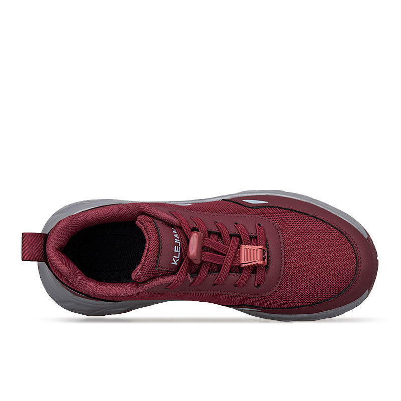 KANGLEJIAN Slip Resistant, Abrasion Resistant, Breathable Low top Casual Shoes Women’s Maroon