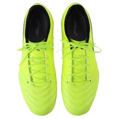 Li Ning MG Multi Ground Artificial Turf, Natural Grass Cushioning, Wear Resistant Soccer Shoes Unisex Neon Green