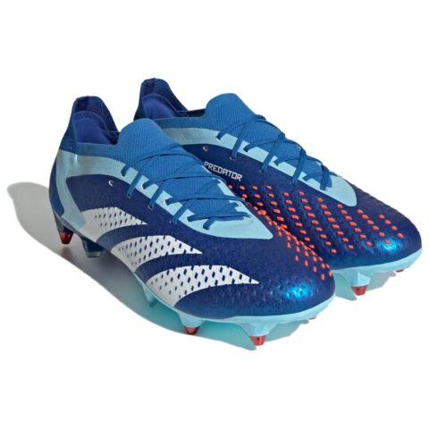 Adidas Predator Accuracy.1 Soft And Comfortable Non slip Lightweight Soccer Shoes Unisex Blue White