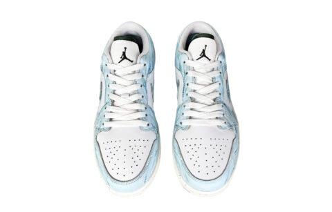 Jordan Air Jordan 1 Fairyland, Azure Sky Firefly Abrasion Resistant Abrasion Resistant Low top Vintage Basketball Shoes