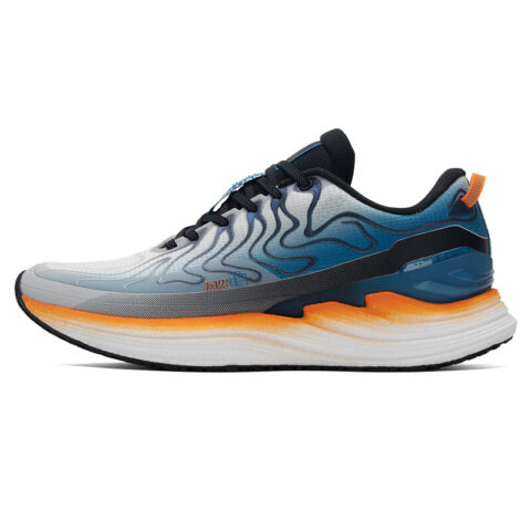 XTEP Slip Resistant Abrasion Resistant Low top Casual Running Shoes Men’s Blue Orange White
