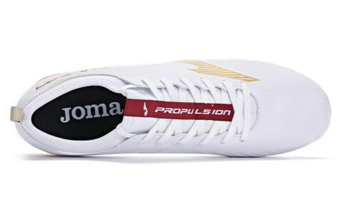 Joma FG Firm Ground Natural Grass Slip Resistant Abrasion Resistant Soccer Shoes Men’s White