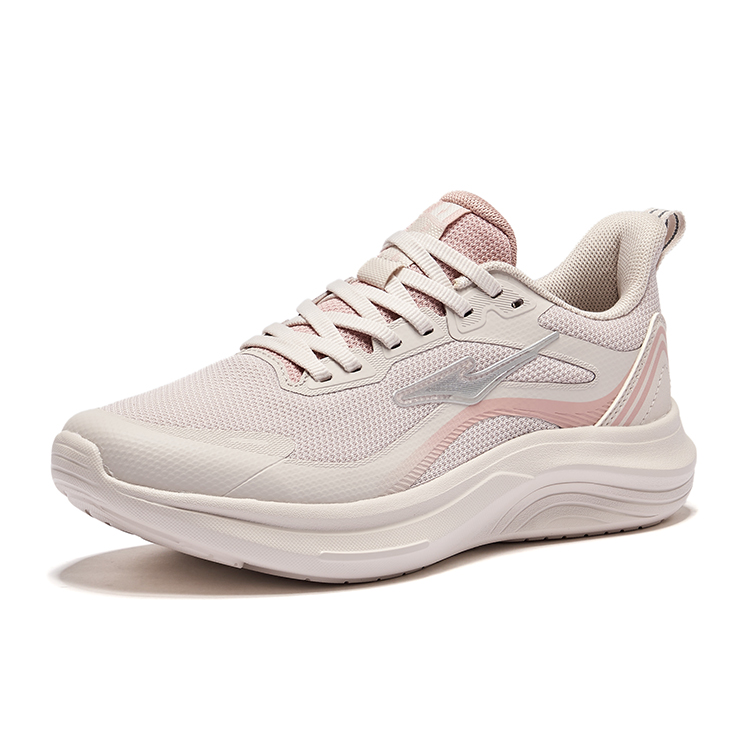 Erke Cushioning Rebound Low top City Commuting Running Shoes Women’s Painted Gray Clay Pink