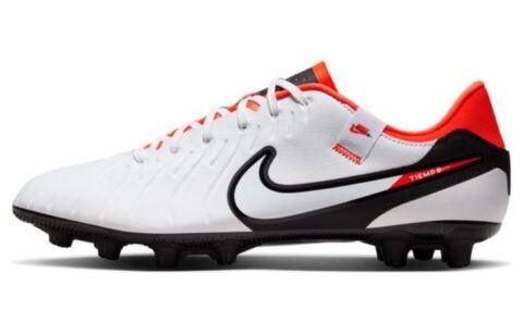 Nike Tiempo Legend 10 Pro Hg Low Top ‘White Bright Crimson’