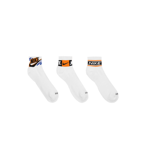 Nike Dri FIT Everyday Crew Socks Unisex 3 Pack Multicolor