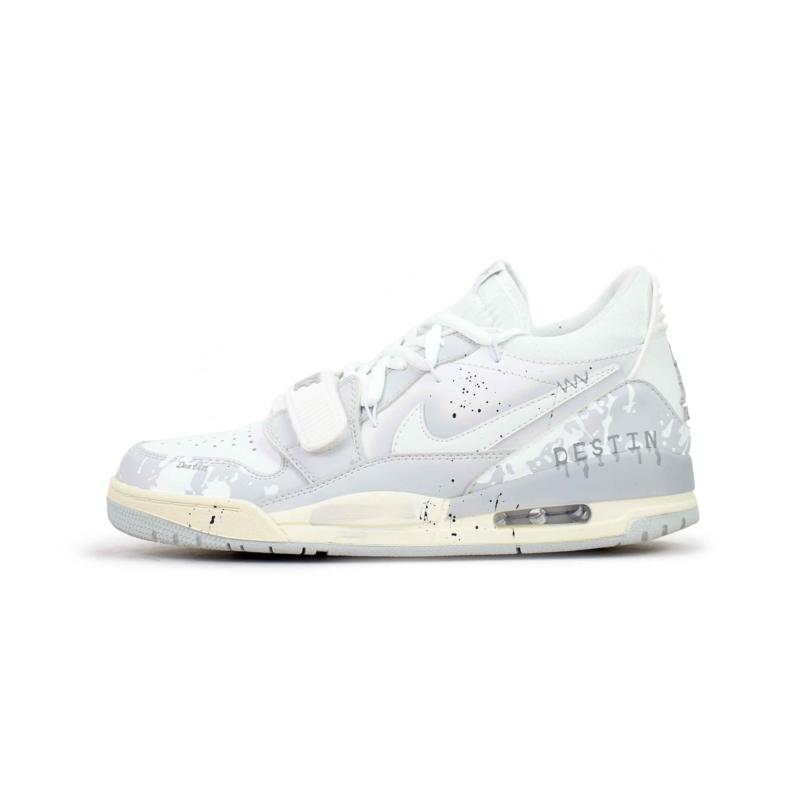 Jordan Legacy 312 Cushioning, Wear Resistant Low top Vintage Basketball Shoes Men’s White Gray