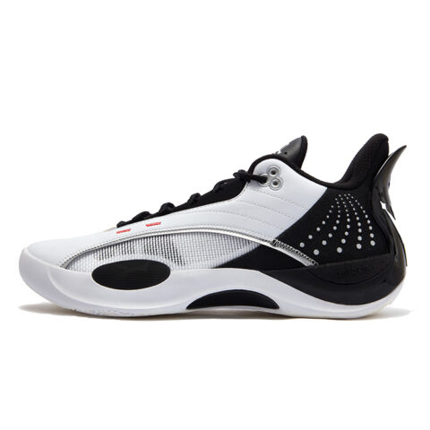 361° Cushioning Slip Resistant Abrasion Resistant Low top Basketball Shoes Men’s White Black
