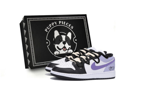 Jordan Air Jordan 1 Vintage Basketball Shoes Men’s Low Top Black Purple