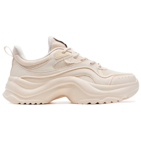 XTEP Marshmallow Breathable Lightweight Height Increasing Low top Casual Running Shoes Women’s Gishi Orange