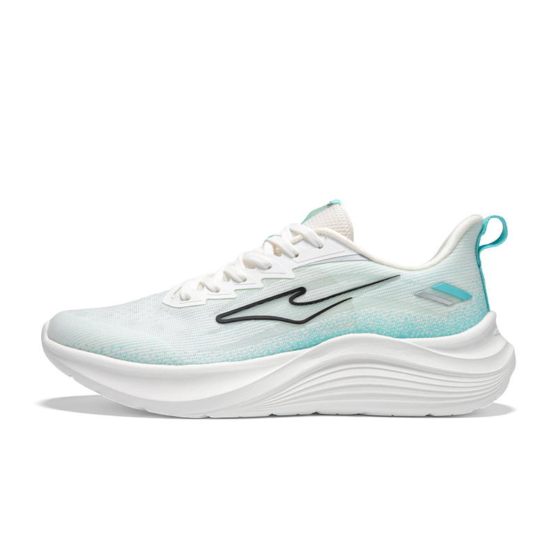 Erke Cushioning Breathable Lightweight Low top Casual Running Shoes Men’s Microcrystal White Mint Blue