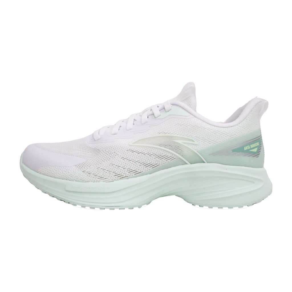 CHAOJIANTA Slip Resistant Abrasion Resistant Low top Casual Running Shoes Women’s Pure White Light Green