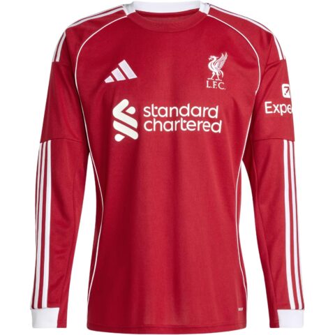 Adidas Free Shipping with adiClub Liverpool Fc 25/26 Long Sleeve Home Jersey