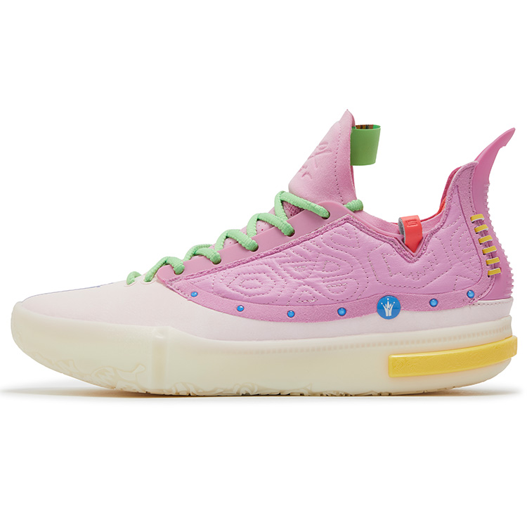 361° Joker 1 GT Cushioning Slip Resistant Abrasion Resistant Mid top Basketball Shoes Men’s Wild Rose