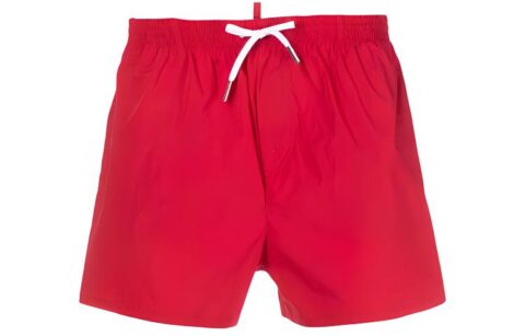 Dsquared2 Logo Printed Drawstring Swim Shorts