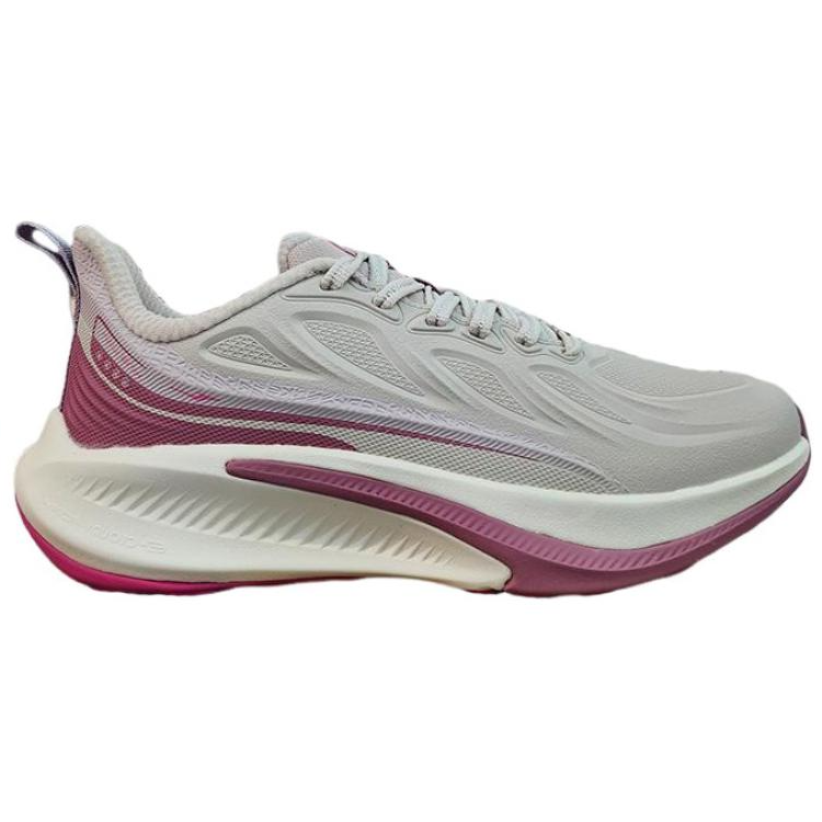 Erke Cushioning Slip Resistant Abrasion Resistant Low top Casual Running Shoes Women’s Gray Red
