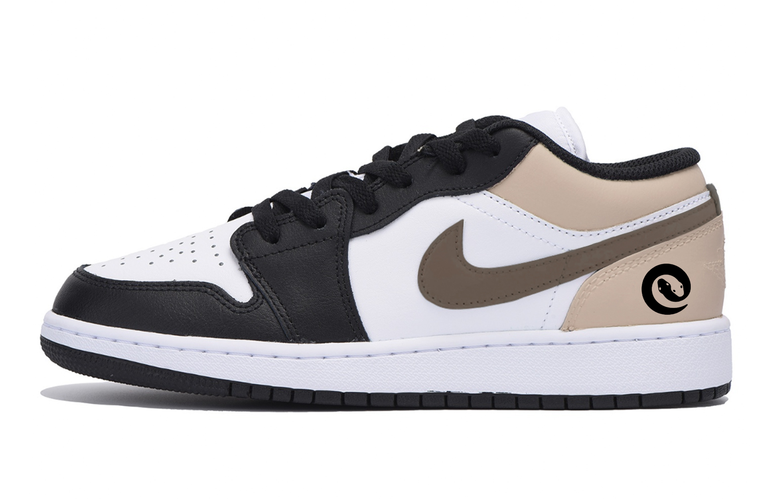 Jordan Air Jordan 1 Vintage Basketball Shoes Men’s Low Top Black Brown