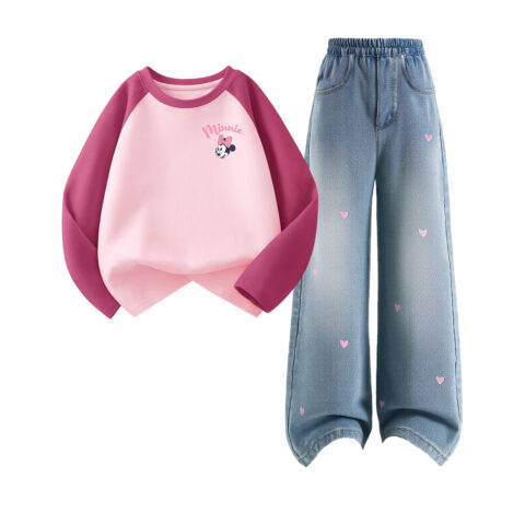 Disney Kids Casual Sportswear Crew Neck Moderate