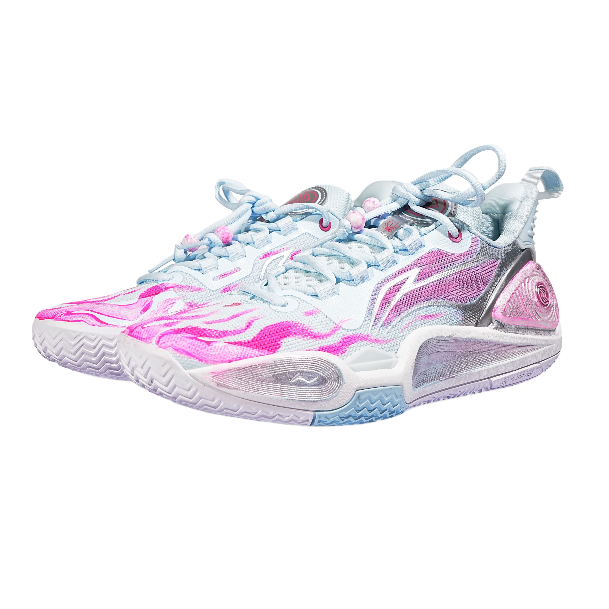 Li Ning Speed 9 Abrasion Resistant Rebound Abrasion Resistant Rebound Low top Basketball Shoes Men’s Pink White