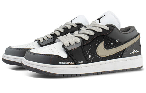 Jordan Air Jordan 1 Low top Vintage Basketball Shoes Unisex Black