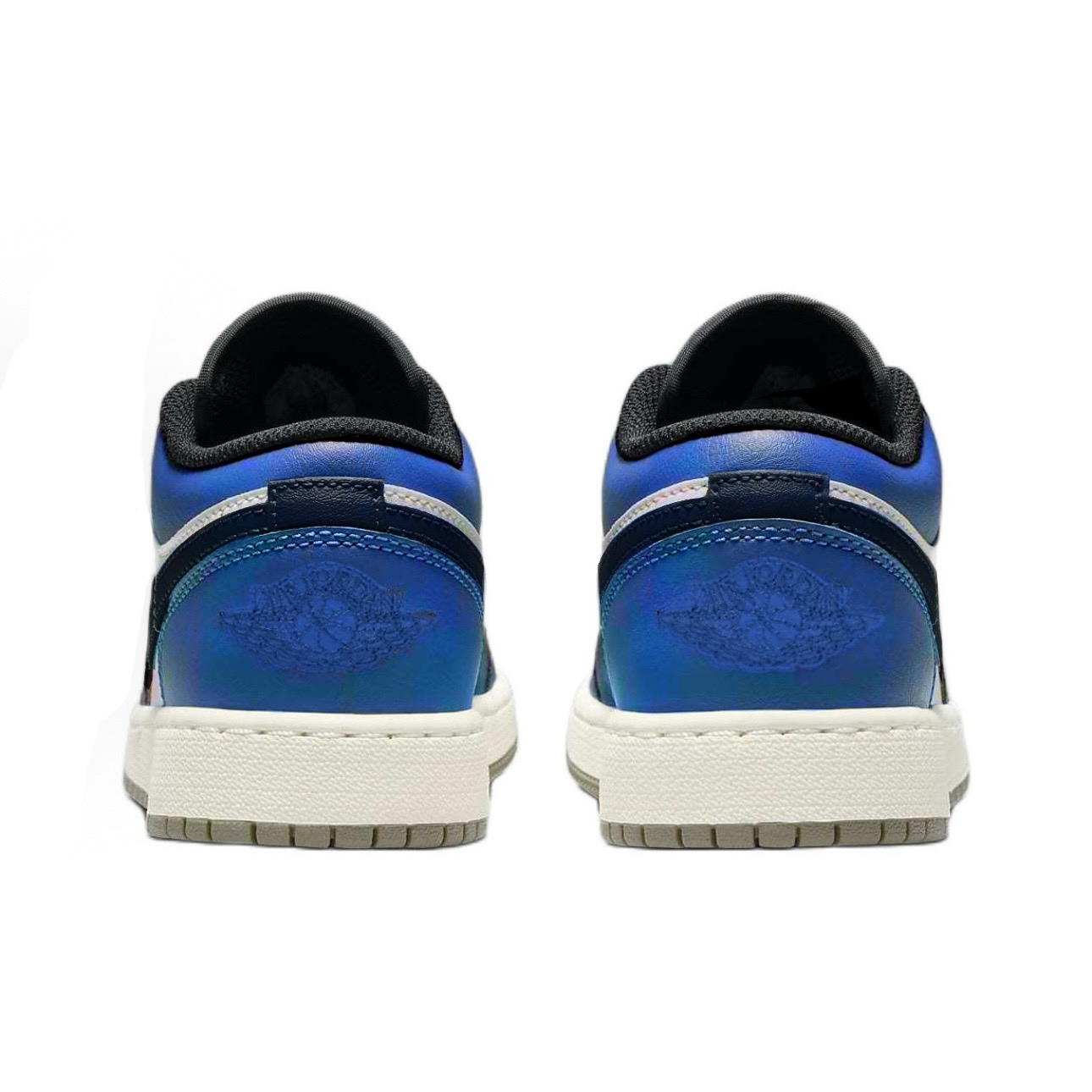 Jordan Air Jordan 1 Little Lightning Leather Abrasion Resistant Abrasion Resistant Low top Vintage Basketball Shoes