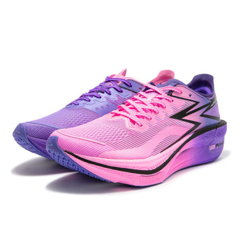 361° Flame 3 Low top Marathon Sprint Running Shoes Unisex Pink Purple Mismatched