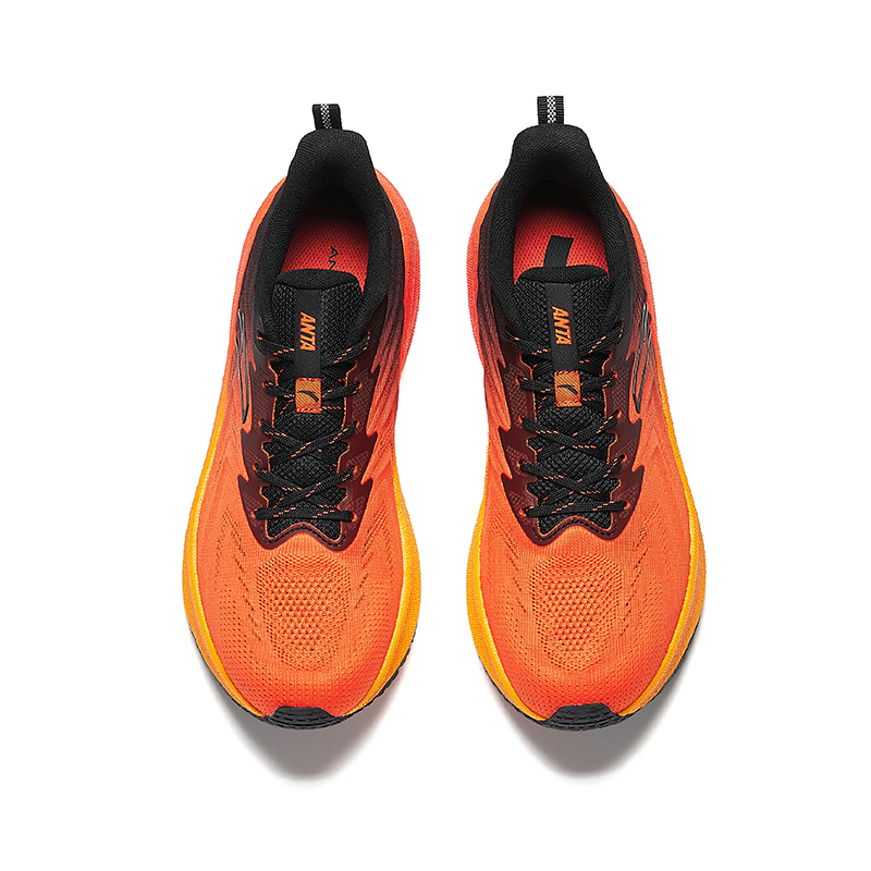 CHAOJIANTA Cushioning Slip Resistant Rebound Low top Training Running Shoes Men’s Orange Black