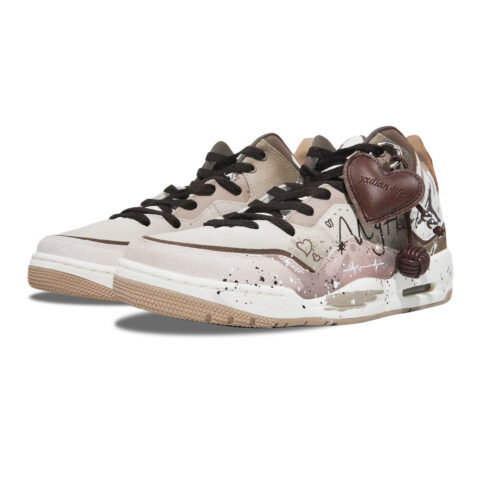 Jordan Courtside 23 Cushioning Slip Resistant Abrasion Resistant Mid top Vintage Basketball Shoes Men’s Brown