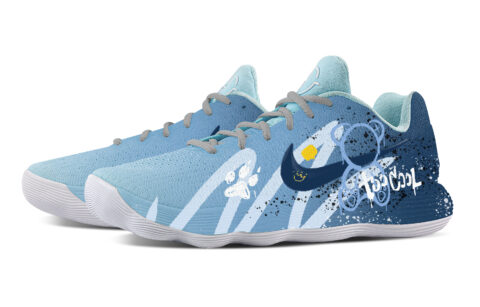 Nike Hyperdunk 2017 Memphis Ice Blue Cushioning Low top Basketball Shoes Men’s