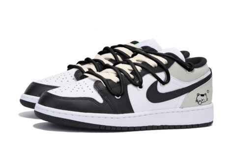 Jordan Air Jordan 1 Vintage Basketball Shoes Men’s Low Top Black Gray