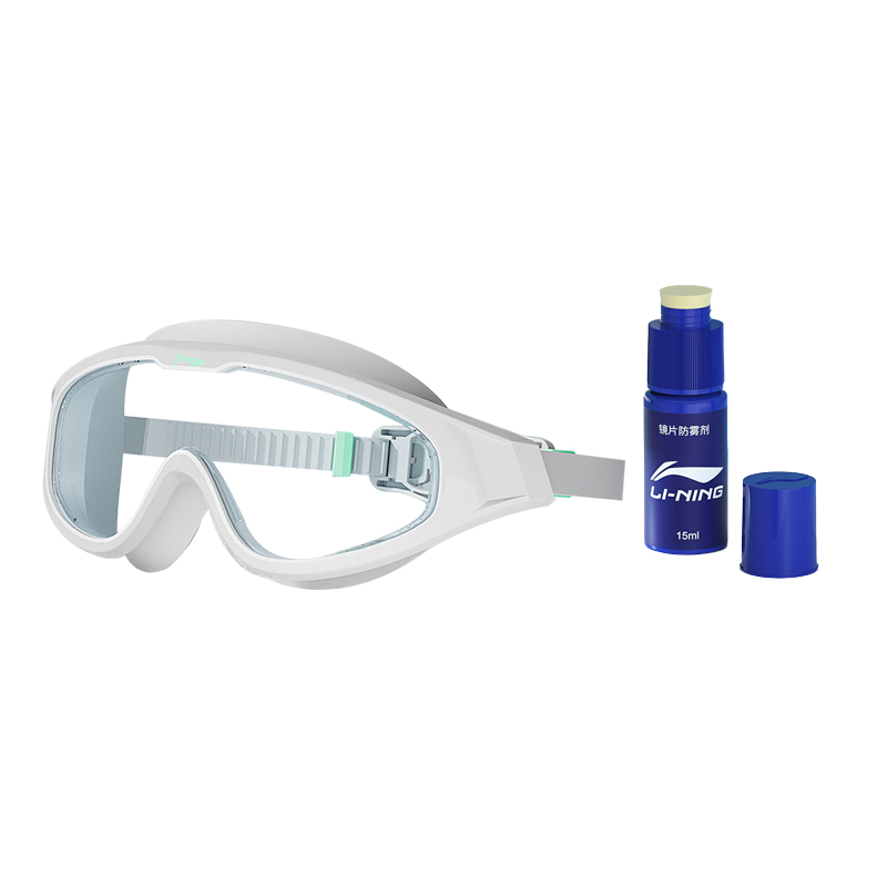 Li Ning Swim Goggles Unisex White Green