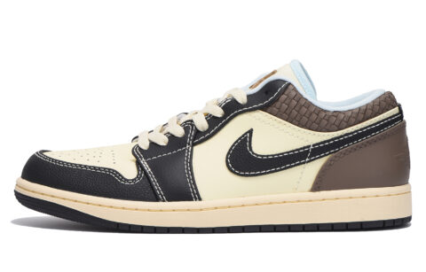 Jordan Air Jordan 1 Slip Resistant Low top Vintage Basketball Shoes Men’s Black White