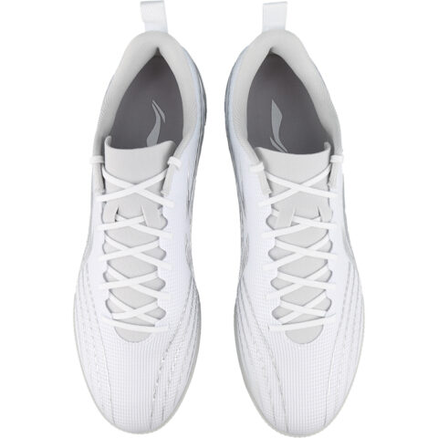 Li Ning TF Turf Artificial Turf Soccer Shoes Men’s White Silver