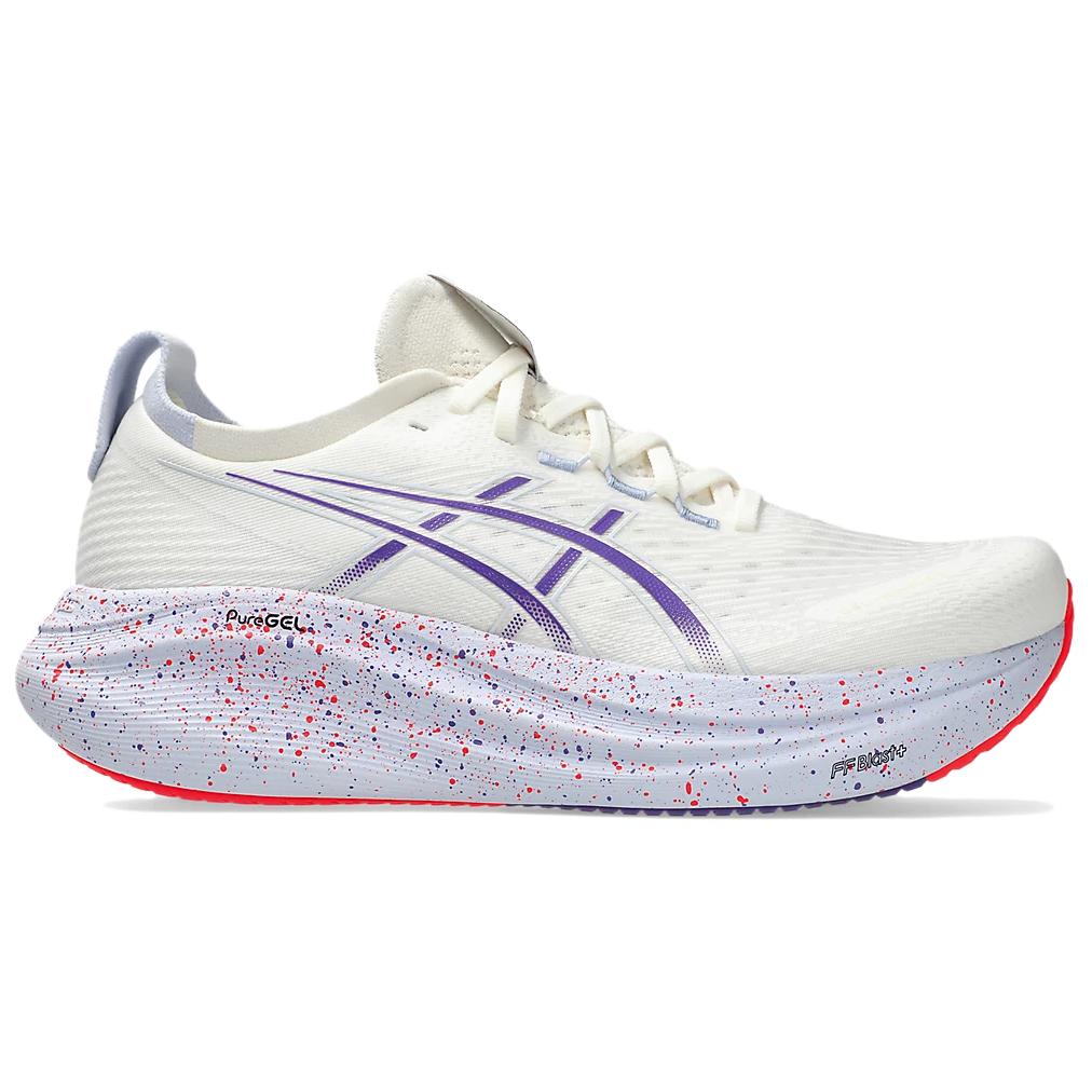 ASICS GEL Nimbus 27 Fabric Breathable Long Distance Running Sprint Running Shoes Men’s White