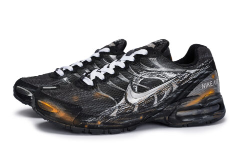 Nike Air Max Torch 4 Cushioning Slip Resistant Abrasion Resistant Low top Running Shoes Men’s Black White Silver Orange