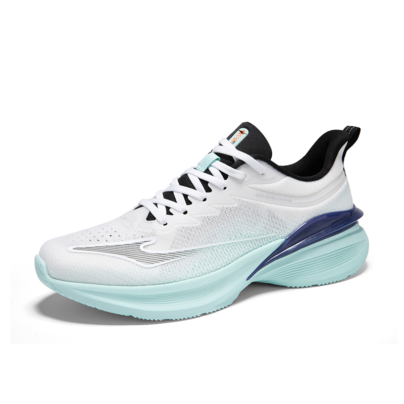 Erke Cushioning Abrasion Resistant Lightweight Low top Casual Running Shoes Men’s Erke White Bubble Green