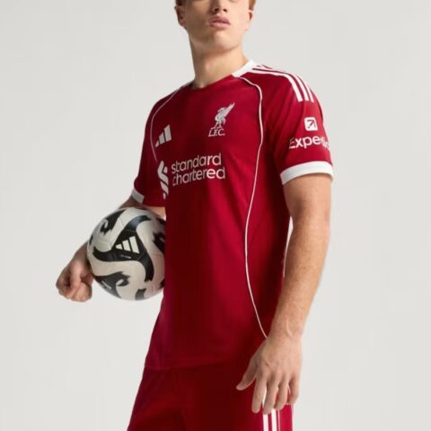 Adidas Free Shipping With AdiClub Liverpool Fc 25/26 Home Authentic Jersey