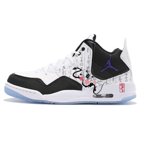 Jordan Courtside 23 Vintage Basketball Shoes Women’s Mid Top Black/White