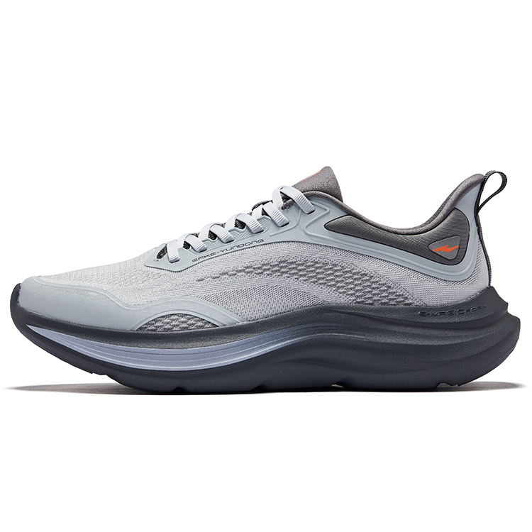 Erke Cloud Motion Fabric Low top Casual City Commuting Running Shoes Men’s Lunar Stone Gray Steel Gray