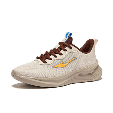 Erke Running Shoes Men’s Low Top Eggnog Gray/Mocha