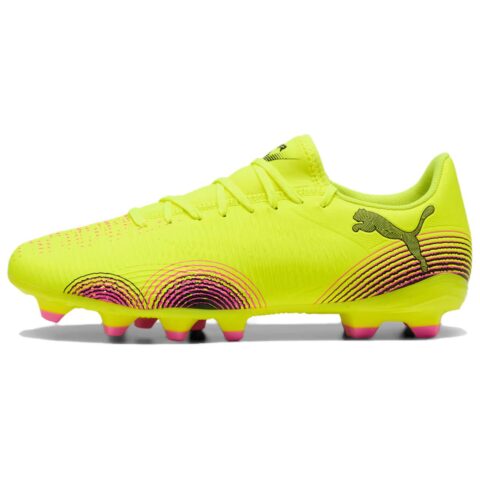 PUMA FUTURE 8 Artificial Turf Abrasion Resistant Soccer Shoes Unisex Yellow Black