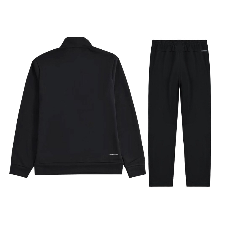 Li Ning Casual Sportswear Men’s Black Stand Collar Moderate