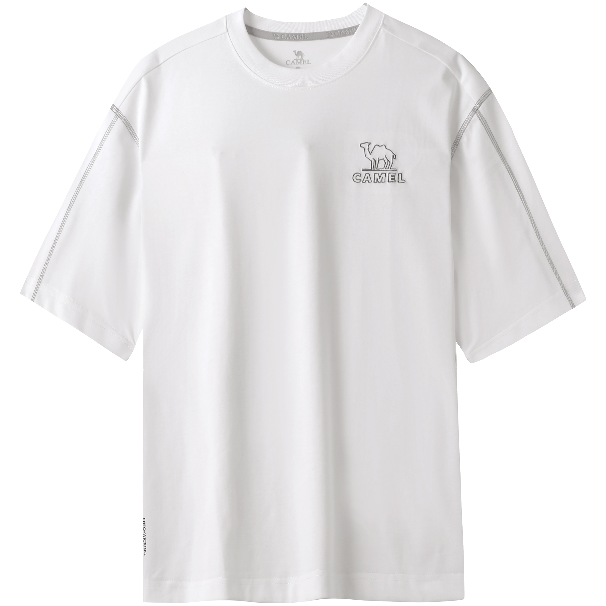CAMEL Urban Function Series Quick Dry T Shirts Unisex Crew Neck Moderate Straight Fit
