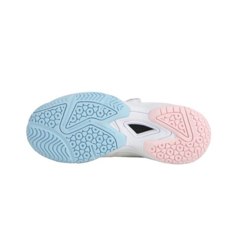 VICTOR Slip Resistant, Abrasion Resistant, Breathable Low top Badminton Shoes Women’s White Blue Pink
