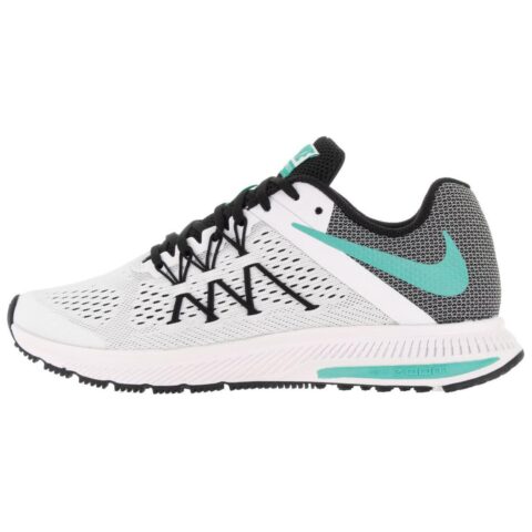 Nike Zoom Winflo 3 Slip Resistant, Abrasion Resistant, Breathable Low top Running Shoes Women’s White Gray